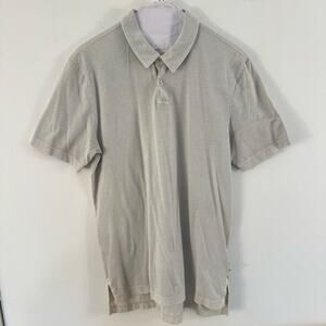 James Perse Supima Cotton Polo Size 1 Seafoam Green / Gray Short Sleeve Shirt